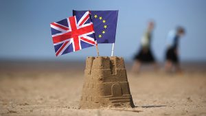 Brexit - walls shored up with sand